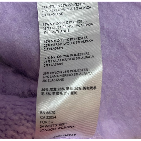 Anthropologie Simone Sweater in Lavender NWT Size XS - Picture 7 of 14